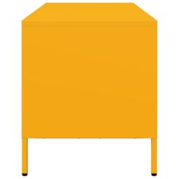 Berkfield Home TV Cabinet Mustard Yellow 101.5x39x43.5 cm Cold-rolled Steel - thumbnail 6