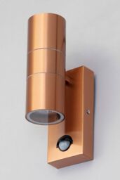 BHS Lighting Jared Copper Outdoor Wall Light with Sensor - thumbnail 2