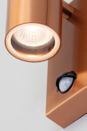 BHS Lighting Jared Copper Outdoor Wall Light with Sensor - thumbnail 3