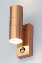 BHS Lighting Jared Copper Outdoor Wall Light with Sensor