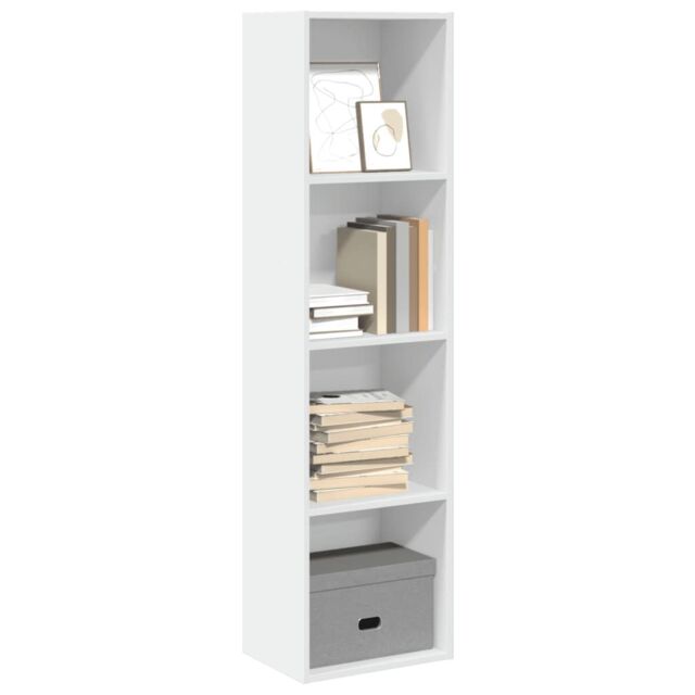 Berkfield Home Bookcase White 40x30x152 cm Engineered Wood - Size: 40 x 30 x 152 cm - image 1
