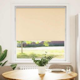 Berkfield Home Roller Blind Blackout Beige 100x150 cm Fabric Width 95.7 cm Polyester - thumbnail 2