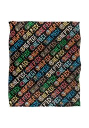 Netflix One Piece Pirates Logo Silky Touch Super Soft Throw Blanket 152x127cm in White - Size: 152x127 cm - thumbnail 1
