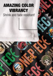 Netflix One Piece Pirates Logo Silky Touch Super Soft Throw Blanket 152x127cm in White - Size: 152x127 cm - thumbnail 3