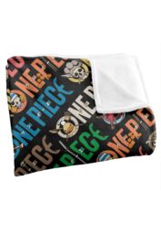Netflix One Piece Pirates Logo Silky Touch Super Soft Throw Blanket 152x127cm in White - Size: 152x127 cm - thumbnail 2