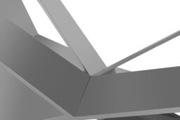 Orsina Dining Table With Tempered Glass Top, Lounge Table With Chrome Base, Garden Table For Patio, Kitchen Table in Silver - thumbnail 9