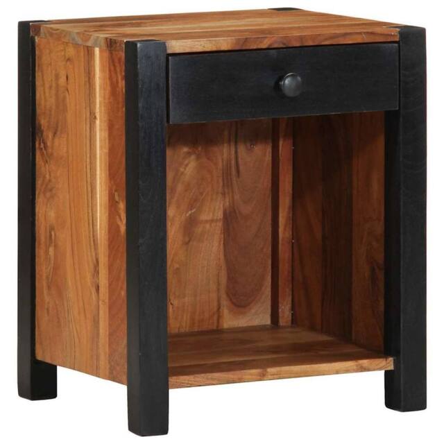 Berkfield Home Modern Bedside Cabinets 2 pcs 40x35x50 cm Solid Wood Acacia in Brown - Size: 40 x 35 x 50 cm - image 1
