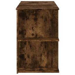 Berkfield Home Desk Smoked Oak 140x50x75 cm Engineered Wood in Brown - Size: 140 x 50 x 75 cm - thumbnail 5