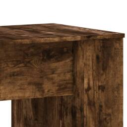 Berkfield Home Desk Smoked Oak 140x50x75 cm Engineered Wood in Brown - Size: 140 x 50 x 75 cm - thumbnail 7