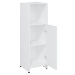 Berkfield Home Bathroom Cabinet White 30x30x95 cm Engineered Wood - Size: 30 x 30 x 95 cm - thumbnail 5