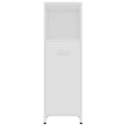 Berkfield Home Bathroom Cabinet White 30x30x95 cm Engineered Wood - Size: 30 x 30 x 95 cm - thumbnail 6