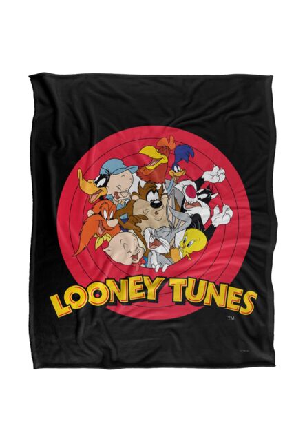 Warner Brothers Looney Tunes Officially Licensed Silky Touch Super Soft Throw Blanket 152 x 127 cm in White - image 1