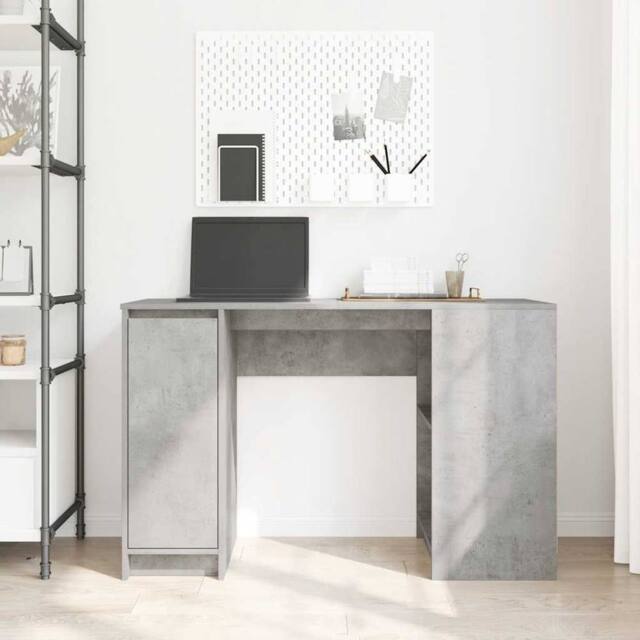 Berkfield Home Durable Desk Concrete Grey 120x42x76 cm Engineered Wood - Size: 120 x 42 x 76 cm - image 1