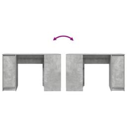 Berkfield Home Durable Desk Concrete Grey 120x42x76 cm Engineered Wood - Size: 120 x 42 x 76 cm - thumbnail 9