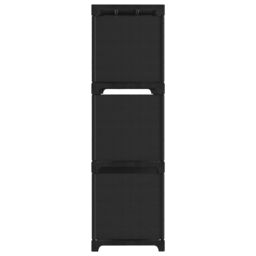 Berkfield Home 9-Cube Display Shelf Black 103x30x107.5 cm Fabric - thumbnail 3