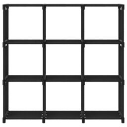 Berkfield Home 9-Cube Display Shelf Black 103x30x107.5 cm Fabric - thumbnail 2