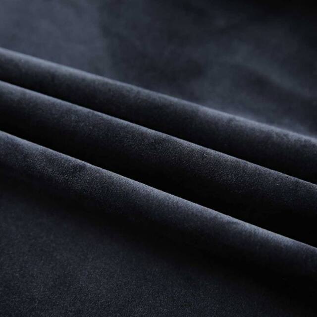 Berkfield Home Elegant Blackout Curtains 2 pcs with Hooks Velvet Black 140x225 cm - image 1