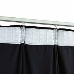 Berkfield Home Elegant Blackout Curtains 2 pcs with Hooks Velvet Black 140x225 cm - thumbnail 4