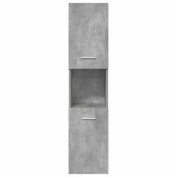Berkfield Home 5 Piece Bathroom Furniture Set Concrete Grey Engineered Wood - thumbnail 4