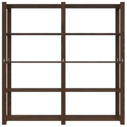 Berkfield Home 5-Tier Storage Rack Brown 170x38x170 cm Solid Wood Pine - Size: 170 x 38 x 170 cm - thumbnail 3