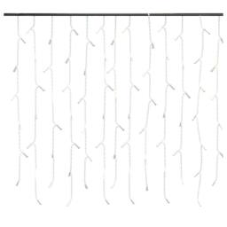 Berkfield Home LED Curtain Icicle Lights 10m 400 LED Blue 8 Function - thumbnail 4