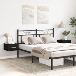 Berkfield Home Bedside Cabinets 2 pcs Wall-Mounted Black Oak 35x35x20 cm - Size: 35 x 35 x 20 cm