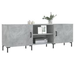 Berkfield Home TV Cabinet Concrete Grey 150x30x50 cm Engineered Wood - Size: 150 x 30 x 50 cm - thumbnail 1