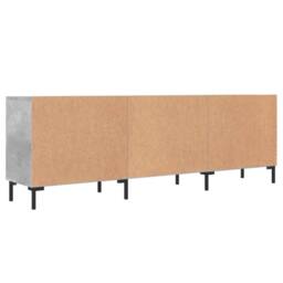 Berkfield Home TV Cabinet Concrete Grey 150x30x50 cm Engineered Wood - Size: 150 x 30 x 50 cm - thumbnail 8