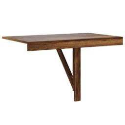 Berkfield Home Folding Wall Table Smoked Oak 100x60x56 cm Engineered Wood in Brown - Size: 100 x 60 x 56 cm - thumbnail 7