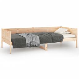 Berkfield Home Day Bed Solid Wood Pine 80x200 cm in Brown - thumbnail 2