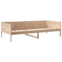 Berkfield Home Day Bed Solid Wood Pine 80x200 cm in Brown - thumbnail 4