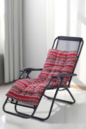 Living and Home 170cm L x 48cm W Ethnic Print Tufted Lounge Cushion in Red - Size: 170 cm L x 48 cm W - thumbnail 1