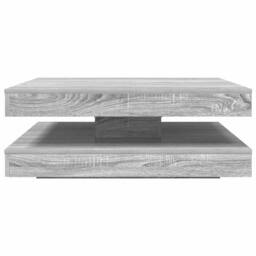 Berkfield Home Coffee Table 360-Degree Rotatable Grey Sonoma 90x90x34.5 cm - thumbnail 5