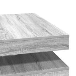 Berkfield Home Coffee Table 360-Degree Rotatable Grey Sonoma 90x90x34.5 cm - thumbnail 8