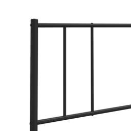 Berkfield Home Metal Headboard Black 90 cm - thumbnail 6