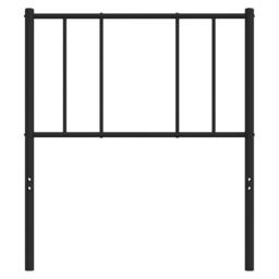 Berkfield Home Metal Headboard Black 90 cm - thumbnail 4