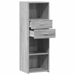 Berkfield Home Highboard Grey Sonoma 40x42.5x124 cm Engineered Wood - thumbnail 7