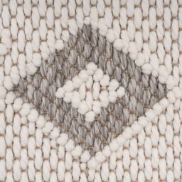 Kukoon Beige Aztec Tribal Textured Looped Pile Living Area Rug in Cream - Size: 160 cm x 230 cm - thumbnail 5
