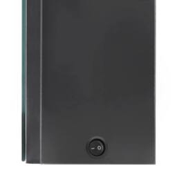 Berkfield Home LED Bathroom Mirror Cabinet Grey 50x13x70 cm - Size: 50 x 13 x 70 cm - thumbnail 6