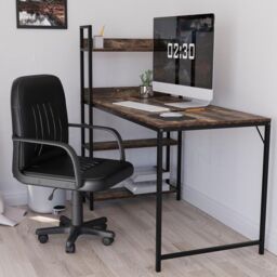 Home Discount Vida Designs Morton Office Chair UKFR Fabric Armrest Ergonomic in Black - thumbnail 1