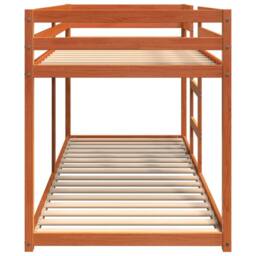 Berkfield Home Bunk Bed without Mattress Wax Brown 80x200 cm Solid Wood Pine - thumbnail 5