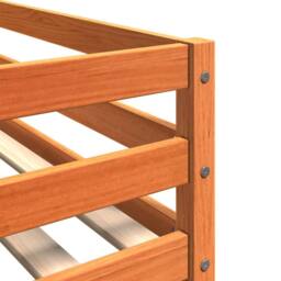 Berkfield Home Bunk Bed without Mattress Wax Brown 80x200 cm Solid Wood Pine - thumbnail 7