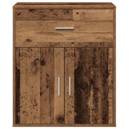 Berkfield Home Sideboard with Drawer with Shelf with Storage with Door Old wood 60 x 31 x 70 cm Engineered wood in Brown - thumbnail 6