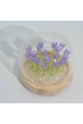 KDMD Floral Glow Garden Dome - 20 Tulips with LED USB Light in Purple - thumbnail 3