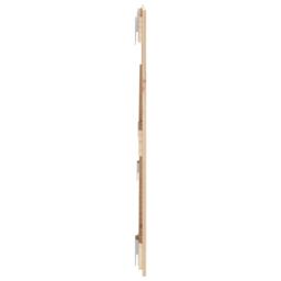 Berkfield Home Wall Headboard 140x3x60 cm Solid Wood Pine in Brown - Size: 140 x 3 x 60 cm - thumbnail 5
