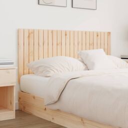Berkfield Home Wall Headboard 140x3x60 cm Solid Wood Pine in Brown - Size: 140 x 3 x 60 cm - thumbnail 3