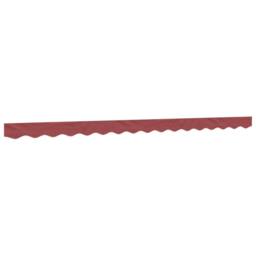 Berkfield Home Replacement Fabric for Awning Valance Burgundy Stripe 4 m in Red - thumbnail 2