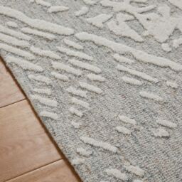 The Rug Shop UK Blue Wool Modern Abstract Easy To Clean Cotton Backing Area Rug - Size: 200 cm x 280 cm - thumbnail 2