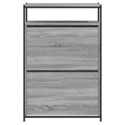 Berkfield Home Shoe Cabinet Grey Sonoma 75x34x112 Engineered Wood - thumbnail 5