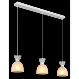 Netlighting Massey Bar Pendant Ceiling Light White Matt Opal Glass Shade 3x E14 - thumbnail 5